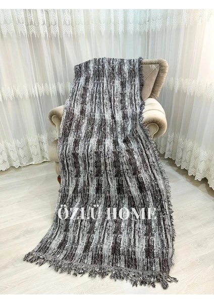 Özlü Home Özlü Home pamuklu Koltuk - Çekyat Örtüsü 170X220 Kaydırmaz Koltuk Şalı