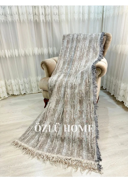 Özlü Home Özlü Home pamuklu Koltuk - Çekyat Örtüsü 170X220 Kaydırmaz Koltuk Şalı