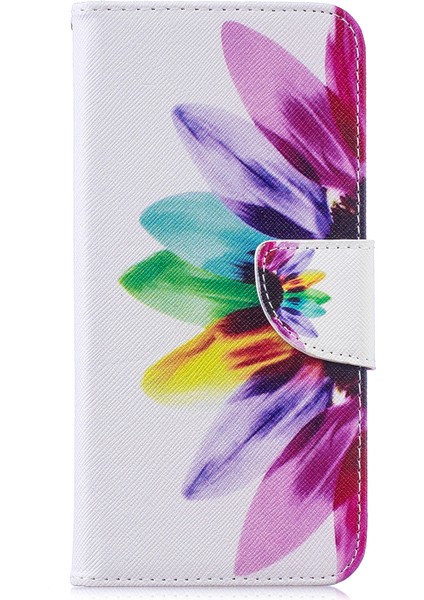 Desen Baskı Pu Deri Folio Xiaomi Redmi Için Telefon Kapağı Not 7s /not 7-Petaller Desen (Yurt Dışından)