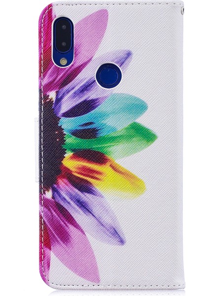 Desen Baskı Pu Deri Folio Xiaomi Redmi Için Telefon Kapağı Not 7s /not 7-Petaller Desen (Yurt Dışından)