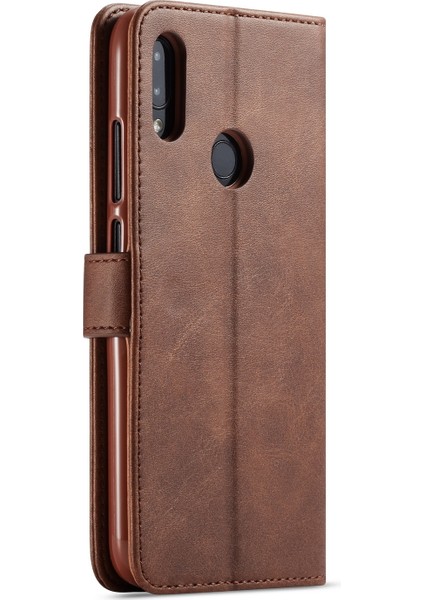 Xiaomi Redmi Için Deri Cüzdan Stand Kılıfı Not 7s/not 7/note 7 Pro (Hindistan) -Coffee (Yurt Dışından)