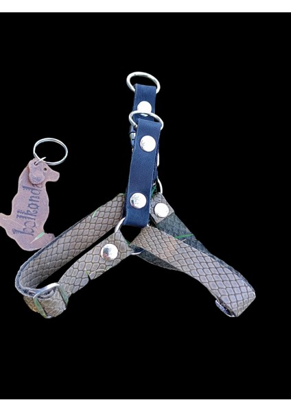 Köpek göğüs tasması hakiki deri minik ırk yeşil genişlik:1,5cm göğüs ölçüsü:25-40cm ayarlamalı dog harness GT1-27 modelleri