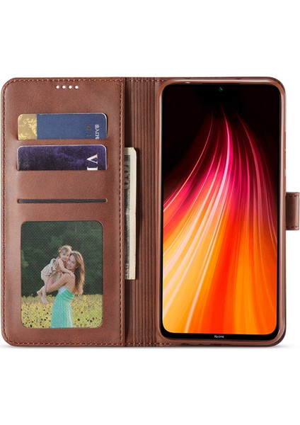 Xiaomi Redmi Için Pu Not 8 Deri Koruyucu Flip Cüzdan Kasası (Yurt Dışından)