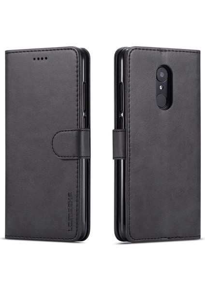 Xiaomi Redmi 8-Black Için Deri Cüzdan Kılıfı (Yurt Dışından)