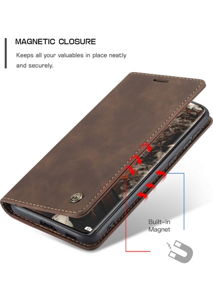 Xiaomi Mi 11-Coffee Için Otomatik Emilmiş Deri Cüzdan Stand Kılıfı Kılıfı (Yurt Dışından) fiyatları