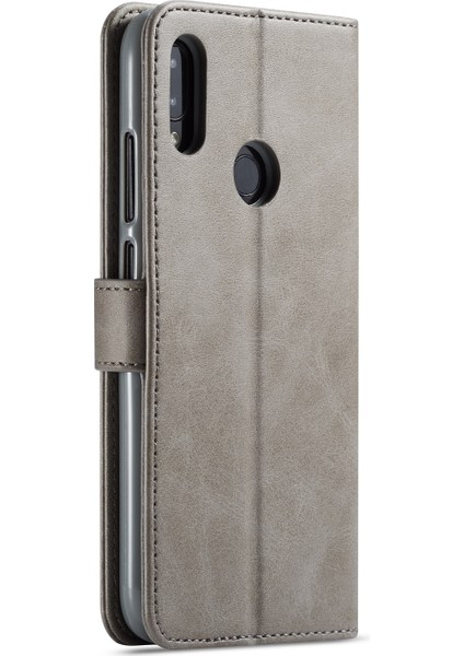 Xiaomi Redmi Için Deri Cüzdan Stand Kılıfı Not 7s/not 7/note 7 Pro (Hindistan) -Grey (Yurt Dışından)