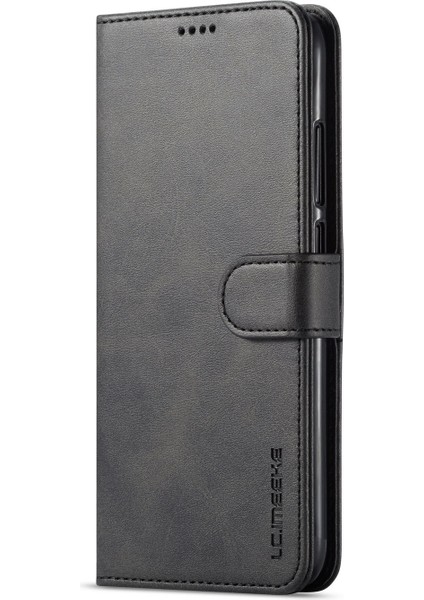 Xiaomi Redmi Için Deri Cüzdan Stand Kılıfı Not 7s/not 7/note 7 Pro (Hindistan) -Black (Yurt Dışından)
