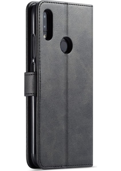 Xiaomi Redmi Için Deri Cüzdan Stand Kılıfı Not 7s/not 7/note 7 Pro (Hindistan) -Black (Yurt Dışından)