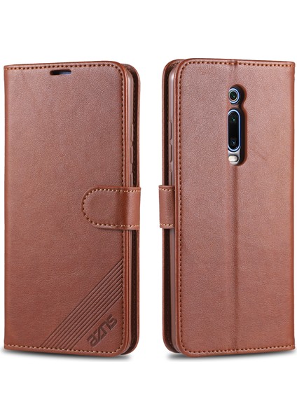 Xiaomi Redmi K20/REDMI K20 Pro/mi 9t/mi 9t Pro-Kahverengi Için Pu Deri Telefon Kabuğu Kasası (Yurt Dışından)