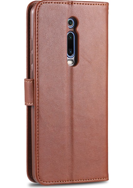 Xiaomi Redmi K20/REDMI K20 Pro/mi 9t/mi 9t Pro-Kahverengi Için Pu Deri Telefon Kabuğu Kasası (Yurt Dışından)