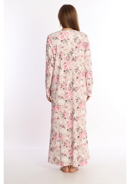 Kadın %100 Pamuk Uzun Ev Elbisesi Gecelik modelleri