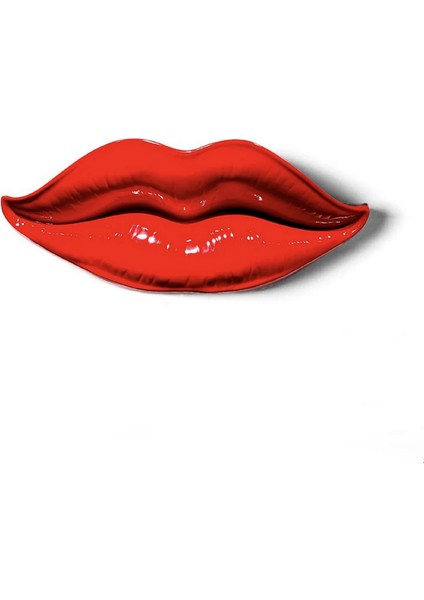 Büyük Dudak Kırmızı Dekoratif Duvar Heykeli