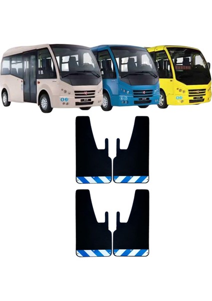 Karsan Jest Mavi-Beyaz Fosforlu 4'lü Paçalık Çamurluk Tozluk PEU0FX02703