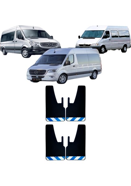 Mercedes Sprinter Mavi-Beyaz Fosforlu 4'lü Paçalık Çamurluk Tozluk MRC0FX00103