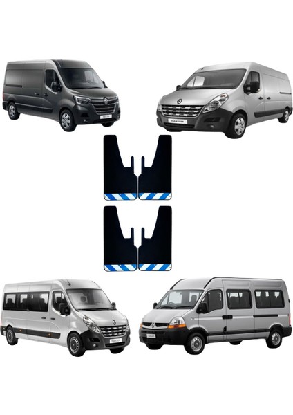 Renault Master Mavi-Beyaz Fosforlu 4'lü Paçalık Çamurluk Tozluk REN0FX03003