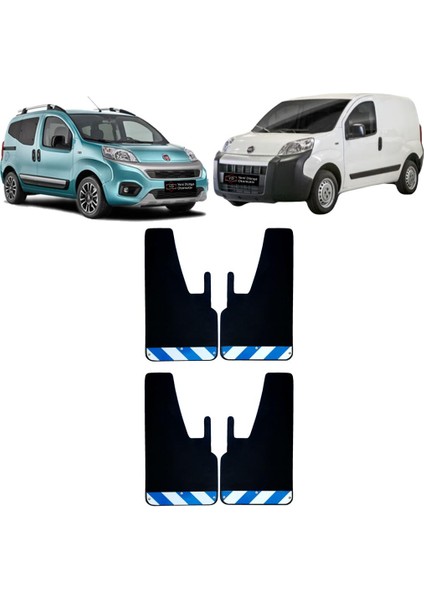 Fiat Fiorino Mavi-Beyaz Fosforlu 4'lü Paçalık Çamurluk Tozluk FIA0FX02603