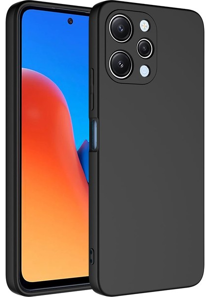 Xiaomi Redmi 12 Kılıf Ultra Esnek ve Yumuşak Mara Lansman Kapak Siyah