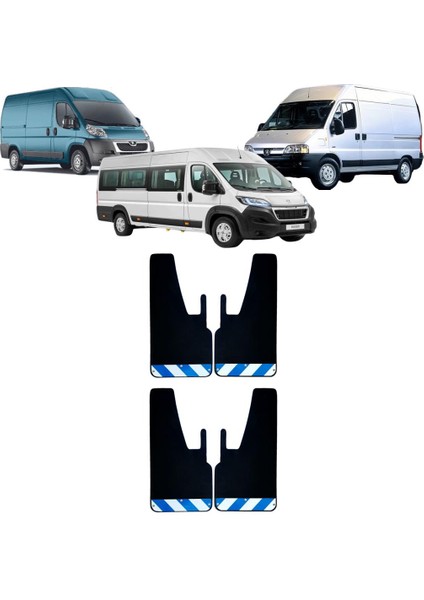 Peugeot Boxer Mavi-Beyaz Fosforlu Renkli 4lü Paçalık, Çamurluk, Tozluk PEU0FX02203