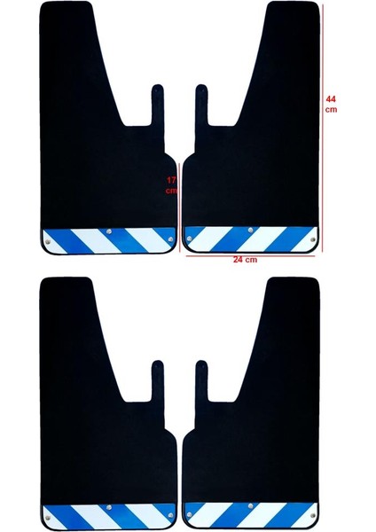 Peugeot Boxer Mavi-Beyaz Fosforlu Renkli 4lü Paçalık, Çamurluk, Tozluk PEU0FX02203 fiyatları