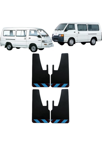 Mitsubishi L300 Bordo-Mavi Fosforlu 4'lü Paçalık Çamurluk Tozluk MIT0FX00904