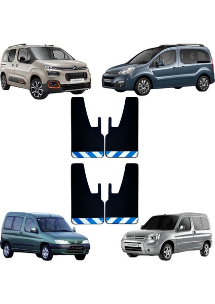 Citröen Berlingo Mavi-Beyaz Fosforlu 4'lü Paçalık Çamurluk Tozluk CIT0FX01403