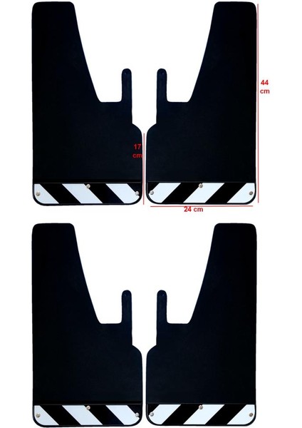Mercedes Sprinter Siyah-Beyaz Fosforlu 4'lü Paçalık Çamurluk Tozluk MRC0FX00101 fiyatları