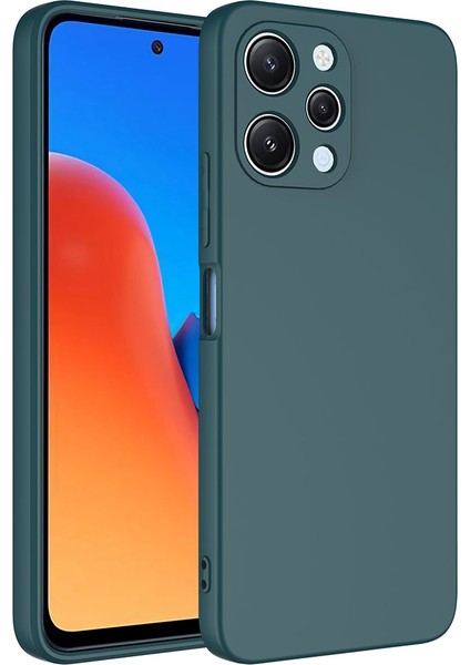 Xiaomi Redmi 12 Kılıf Ultra Esnek ve Yumuşak Mara Lansman Kapak Koyu Yeşil