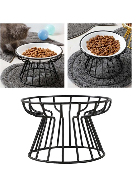 Seramik Mama Kabı Içme Besleme Kasesi Standı Yükseltilmiş Besleyici Yükseltilmiş Stand (Yurt Dışından)