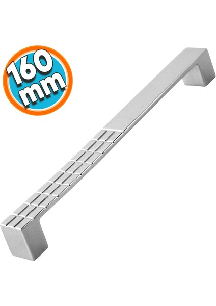 Mobilya Mutfak Dolabı Banyo Çekmece Dolap Kapak Kulpu Kulbu KROM160 mm Metal Kulp