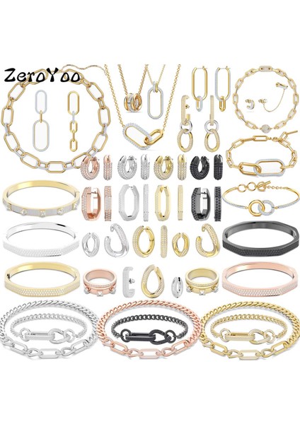 5634993 S Swa 2023 Yeni Moda Güzel Takı Zirkon Geometri Küpe Dextera Hoop Küpeler Yüksek Kalite Charms Kadınlar Için Noel Hediyesi (Yurt Dışından)