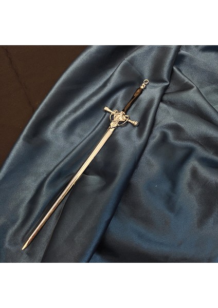 Stil B-5 2022 Vintage Punk Çin Kılıç Yakut Kolye Firkete Saç Tokası Kadınlar Için Trendy Kişilik Metal Püskül Saç Klip Aksesuarları (Yurt Dışından)