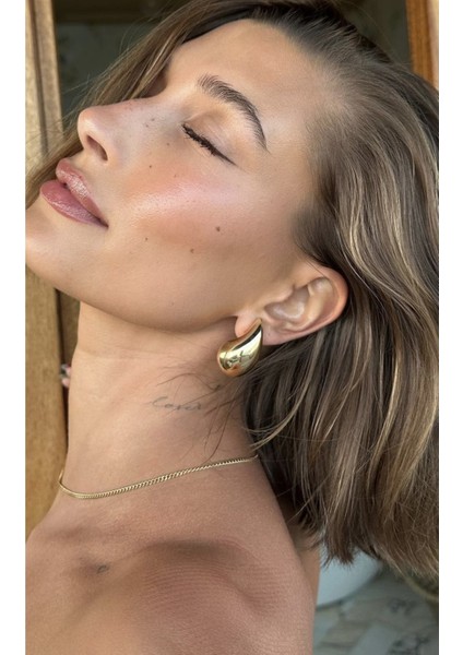 Bottega Küpe Vip İthal Zirkon Kararmaz Kadın Küpe