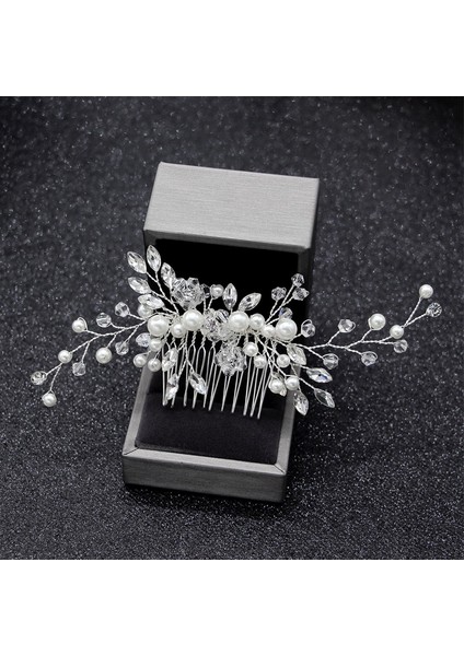 02 Gümüş Gümüş Renk Inci Taklidi Düğün Saç Combs Saç Aksesuarları Kadın Aksesuarları Için Saç Süsler Takı Gelin Başlığı (Yurt Dışından) indirimleri