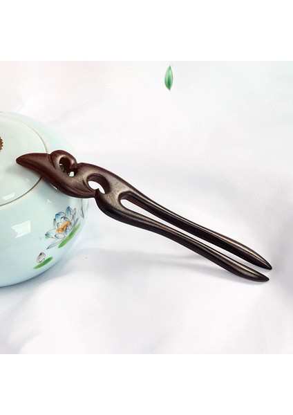 18 Yeni Antik Çin Firkete Çubukları Oyma Blackwood Basit Adım Sallamak Vintage Hanfu Elbise Ahşap Saç Çatal Klipler Aksesuarları (Yurt Dışından)