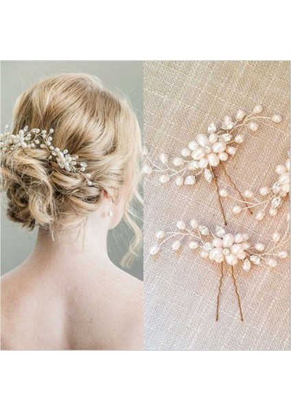 20 Adet Pins Kristal Inci Saç Tokası Saç Vine Tiaras Kafa Parçası Saç Tarak Kafa Bandı Tokalar Hairbands Aksesuarları Düğün Gelin Saç Takı (Yurt Dışından) modelleri