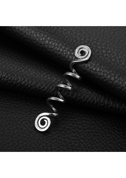 D-412 Viking Spiral Charms Boncuk Saç Örgüler Için Sakal Saç Boncuk Takı Vintage Kadınlar Kız Firkete Saç Klipleri Aksesuarları-15 (Yurt Dışından)