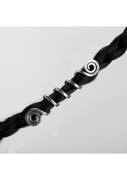D-412 Viking Spiral Charms Boncuk Saç Örgüler Için Sakal Saç Boncuk Takı Vintage Kadınlar Kız Firkete Saç Klipleri Aksesuarları-15 (Yurt Dışından) modelleri