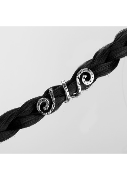 D-412 Viking Spiral Charms Boncuk Saç Örgüler Için Sakal Saç Boncuk Takı Vintage Kadınlar Kız Firkete Saç Klipleri Aksesuarları-15 (Yurt Dışından) fırsatları