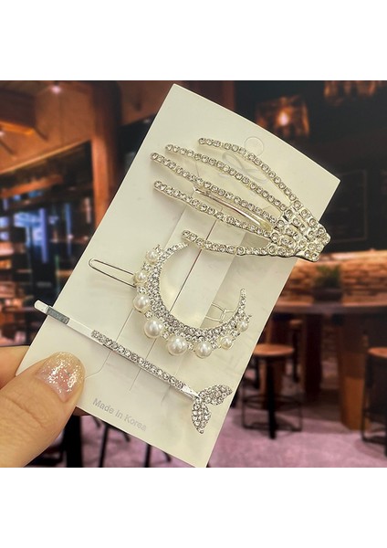 SET14 Moda Kristal Saç Tokaları Kadınlar Için 2022 Kar Tanesi Kelebek Çiçek Taklidi Saç Aksesuarları Kadın Vintage Takı Hairwear (Yurt Dışından)