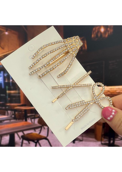 SET32 Moda Kristal Saç Tokaları Kadınlar Için 2022 Kar Tanesi Kelebek Çiçek Taklidi Saç Aksesuarları Kadın Vintage Takı Hairwear (Yurt Dışından) indirimleri