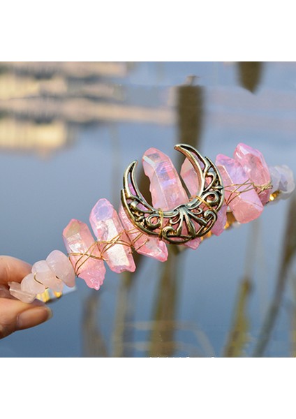 BF481 2023 Yeni Moda Düğün Ay Taç Gelin Saç Takı Hediyeler Için Tiaras Kristal Saç Aksesuarları Kadın Kafa Bandı Gelin Şapkalar (Yurt Dışından) fırsatları