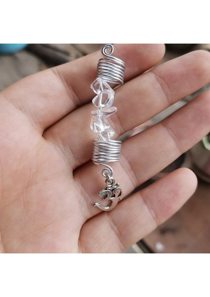 AD--018 Ametist Loc Takı Seti, Kristal Dreadlock Takı, Dread Kollu Dreadlock Takı (Yurt Dışından)