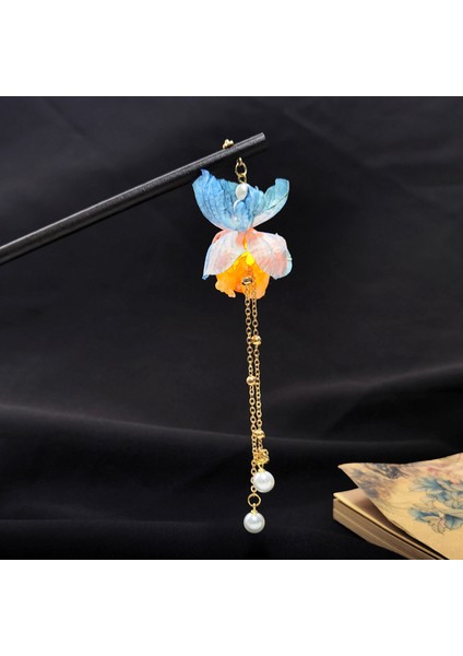 Yeni Bir Çin Firkete Ipek Çiçek Ahşap Firkete Fener Firkete Mizaç Retro Püskül Kadın Headdress Takı Aksesuarları (Yurt Dışından) indirimleri