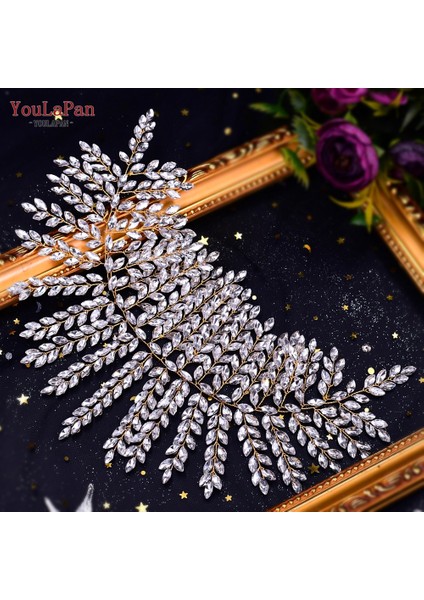 HP254-GÜMÜŞ Youlapan HP238 Gelin Taç Düğün Tiaras ve Taç Gelin Tacı Lüks Saç Düğün Aksesuarları Boho Düğün Kafa Bandı Şapkalar (Yurt Dışından) modelleri