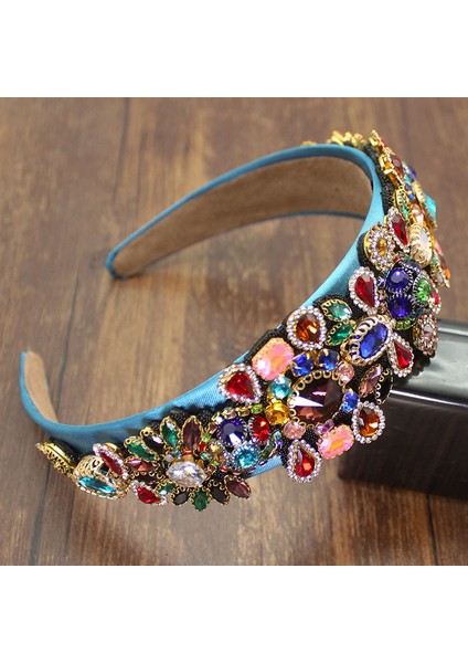 Lüks El Yapımı Vintage Bohemya Pembe Yeşil Kristal Rhinestones Headdress Çiçek Tiara Lüks Başlığı Aksesuarları Kadın Düğün Için (Yurt Dışından) indirimleri
