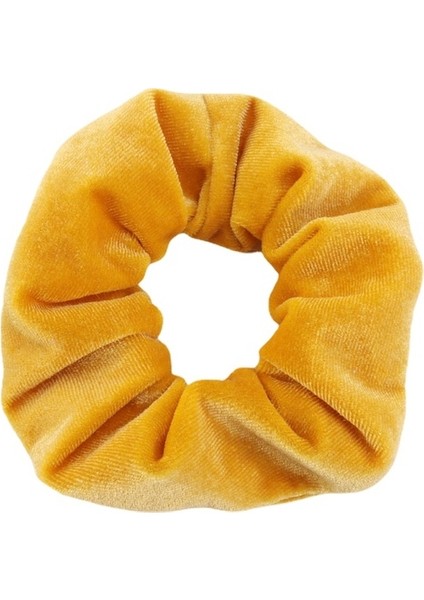 Sarı Kore Kadife Scrunchies Saç Kravat Aksesuarları Elastik Saç Bantları Saç (Yurt Dışından)