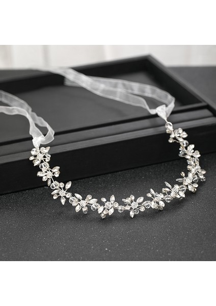 Gümüş Gümüş Renk Bantlar Kadınlar Için Gelin El Yapımı Kristal Rhinestone Tiaras Hairbands Düğün Saç Aksesuarları Kraliçe Kafa Bandı Hediye (Yurt Dışından) indirimleri