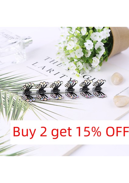 Menekşe Kelebek Tokalar Kadınlar Için Kaliteli Kristal Mini Saç Pençe Klipler Saç Süsleme Düğün Headdress Yengeç Saç Aksesuarları (Yurt Dışından) fırsatları