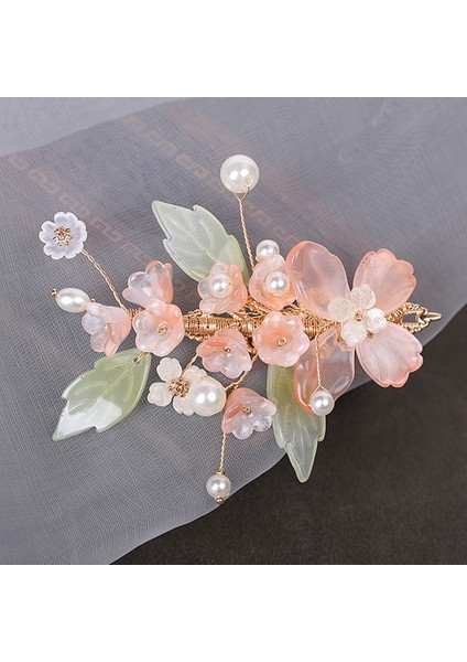 Stil 5 Çiçek Saç Klipleri Tiaras Kadınlar Için Çin Hanfu Saç Aksesuarları Taklidi Inci Tokalar Vintage Düğün Gelin Parti Takı (Yurt Dışından) fırsatları