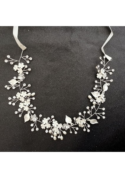 4499 Gümüş Slbrıdal El Yapımı 3 Renk Kristal Rhinestones Gelin Tacı Kafa Bandı Düğün Taç Saç Aksesuarları Nedime Kadınlar Takı (Yurt Dışından)